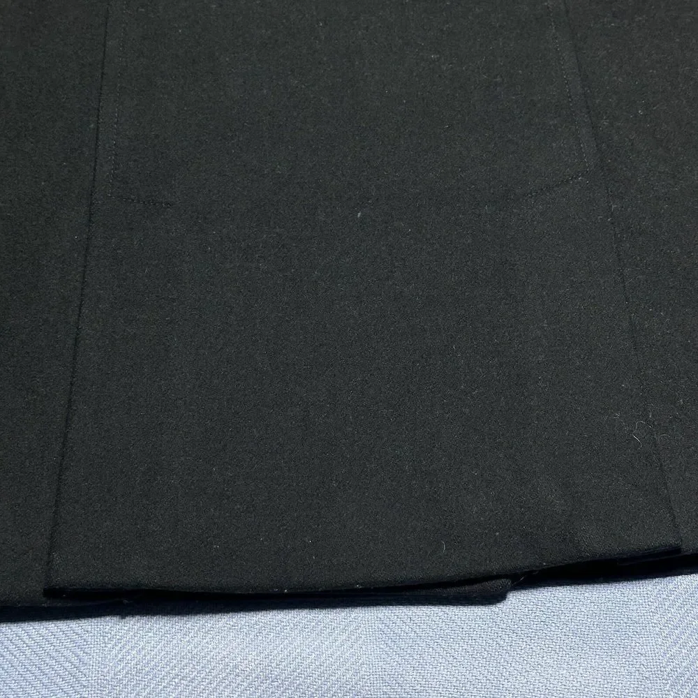 J Crew Double Breasted Wool Blend Insulated Black Coat Women's Size Medium - Picture 15 of 16